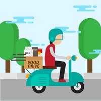 Illustration vectorielle de Food Drive vecteur
