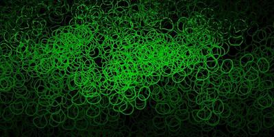 texture de vecteur vert foncé avec des formes de memphis.