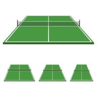 illustration de conception de vecteur de table de ping-pong isolé sur fond blanc