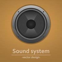 illustration de conception vectorielle haut-parleurs audio vecteur