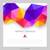 Fond de triangles abstraits de vecteur coloré