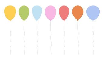 ballons set vector design illustration isolé sur fond blanc