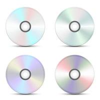 illustration de conception de vecteur cd et dvd isolé sur fond blanc