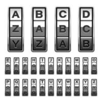 illustration de conception de vecteur de serrure à combinaison isolé sur fond blanc