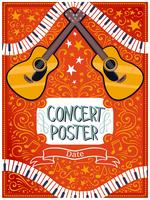 Vecteurs d'affiche de concert vecteur