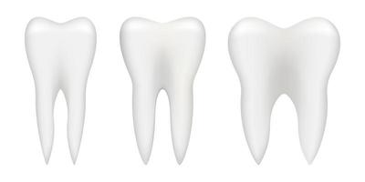illustration de conception de vecteur de dent isolée sur fond blanc