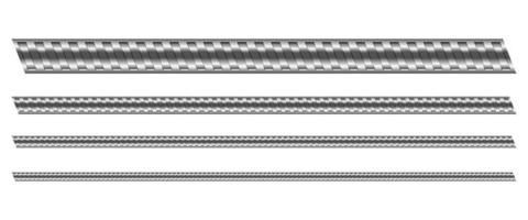 illustration de conception de vecteur en acier renforcé de construction isolé sur fond blanc