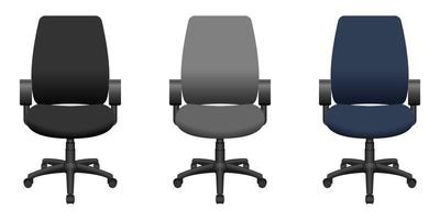 illustration de conception de vecteur de chaise de bureau isolé sur fond blanc