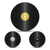 illustration de conception de vecteur de disque record isolé sur fond blanc