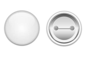illustration de conception de vecteur broche bouton isolé sur fond blanc