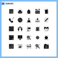 ensemble de 25 symboles d'icônes d'interface utilisateur modernes signes pour la chimie biochimie jardin plus gros éléments de conception vectoriels modifiables de chauffage vecteur