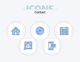 contacter le pack d'icônes bleues 5 conception d'icônes. prendre contact. passoire. téléphone fixe. Nous contacter. l'horloge vecteur