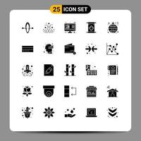 25 icônes créatives signes et symboles modernes de feuille de lumière en ligne canada note éléments de conception vectoriels modifiables vecteur
