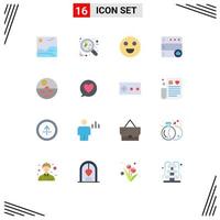 ensemble de 16 pack de couleurs plates commerciales pour les soins de la peau peau sèche emojis base de données dermatologique pack modifiable d'éléments de conception de vecteur créatif