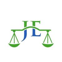 lettre je création de logo de cabinet d'avocats pour avocat, justice, avocat, juridique, service d'avocat, cabinet d'avocats, échelle, cabinet d'avocats, avocat d'entreprise vecteur