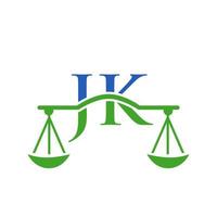 lettre jk création de logo de cabinet d'avocats pour avocat, justice, avocat, juridique, service d'avocat, cabinet d'avocats, échelle, cabinet d'avocats, avocat d'entreprise vecteur