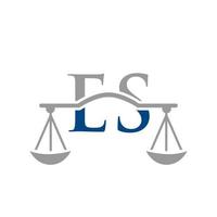 création de logo de cabinet d'avocats lettre es pour avocat, justice, avocat, juridique, service d'avocat, cabinet d'avocats, échelle, cabinet d'avocats, avocat d'entreprise vecteur