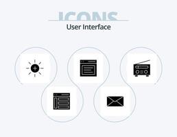 pack d'icônes de glyphe d'interface utilisateur 5 conception d'icônes. utilisateur. interface. interface. héros. utilisateur vecteur