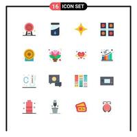 pack d'icônes vectorielles stock de 16 signes et symboles de ligne pour l'argent boussole de sport ludo jeu ludo pack modifiable d'éléments de conception de vecteur créatif