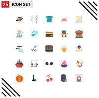 25 icônes créatives signes et symboles modernes de chemise de brûlure d'ordures tout-petit bébé éléments de conception vectoriels modifiables vecteur