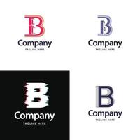 lettre b grand logo pack design création de logos modernes créatifs pour votre entreprise vecteur