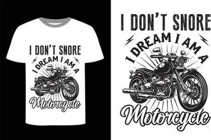 conception de t-shirt de moto vecteur