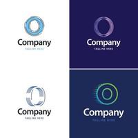 lettre o grand logo pack design création de logos modernes créatifs pour votre entreprise vecteur