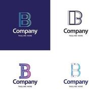 lettre b grand logo pack design création de logos modernes créatifs pour votre entreprise vecteur