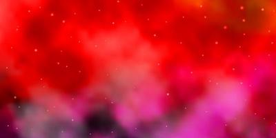 texture de vecteur rose foncé, rouge avec de belles étoiles.