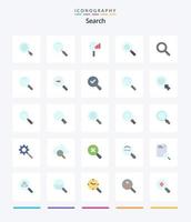 recherche créative 25 pack d'icônes plates telles que trouver. recherche. recherche. recherche. recherche vecteur