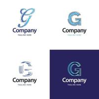 lettre g grand logo pack design création de logos modernes créatifs pour votre entreprise vecteur