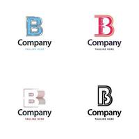 lettre b grand logo pack design création de logos modernes créatifs pour votre entreprise vecteur