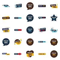 dream big 25 images vectorielles accrocheuses pour motiver et inspirer vecteur