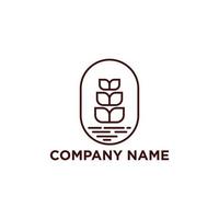 vecteur de logo vintage d'été, identité de marque rétro