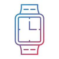 icône de dégradé de ligne smartwatch vecteur