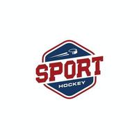 logo de hockey professionnel moderne pour équipe sportive vecteur