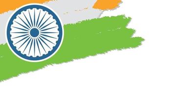 fond de drapeau tricolore indien pour la fête de l'indépendance. bannière de site Web et modèle de conception de carte de voeux. vecteur
