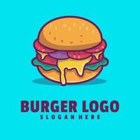 modèle de logo de hamburger vecteur