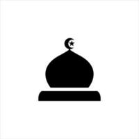 illustration de la mosquée en vecteur pour logo ou icône