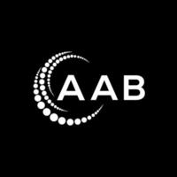 conception créative du logo de la lettre aab. un design unique. vecteur