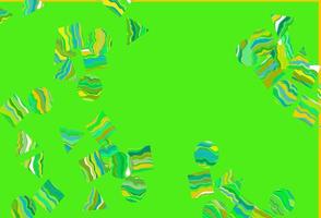 couverture vectorielle vert clair et jaune dans un style polygonal avec des cercles. vecteur