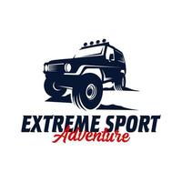 conception de modèle de logo de sport extrême hors route vecteur