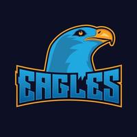 modèle de logo de jeu esports eagles vecteur