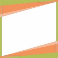 couleur de fond orange, beige et vert avec une forme de ligne rayée. adapté aux publications sur les réseaux sociaux et aux publicités sur le Web. mise en page du modèle. cadre, pensionnaire pour texte, image, publicité. espace libre. vecteur