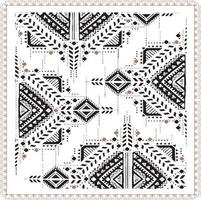 noir motif géométrique ethnique tribal illustration ethnique vintage fond fichier vectoriel