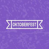 icône de vecteur de bannière oktoberfest