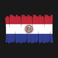 brosse drapeau paraguay vecteur