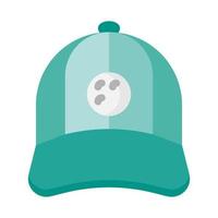icône de casquette de golf dans le vecteur de style plat