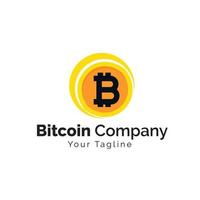 modèle de conception d'illustration de logo bitcoin vecteur gratuit