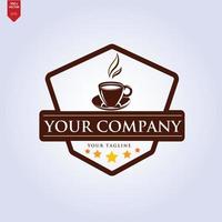 haricots et tasse de café logo modèle vecteur icône conception vecteur gratuit